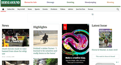 Desktop Screenshot of horseandhound.co.uk