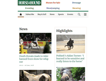 Tablet Screenshot of horseandhound.co.uk
